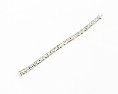 DORSON'S 925 Sterling Silver  Vintage Cubic Zirconia Tennis Bracelet  BT6695