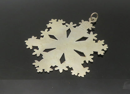 MMA 925 Sterling Silver   Vintage Antique 1971 Snowflake Pendant  PT18296