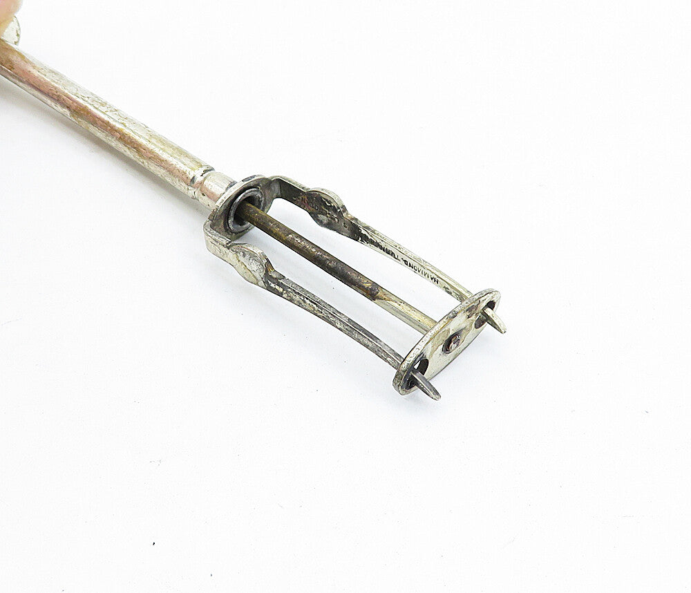 HAMMOND TURNER & SONS ENGLAND 925 Silver  Vintage 2 Prong Cocktail Fork TR1069