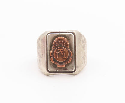 925 Sterling Silver Vintage Ring Antique French Sports Federation Sz 10  RG33160