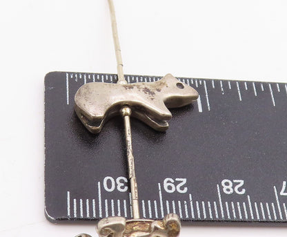 925 Sterling Silver Vintage Necklace NAVAJO ZUNI Animal Fetish Chain  NE4878