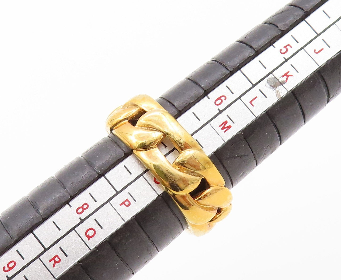 925 Sterling Silver Vintage Ring Gold Plated Green Faceted Glass  Sz 7  RG32536
