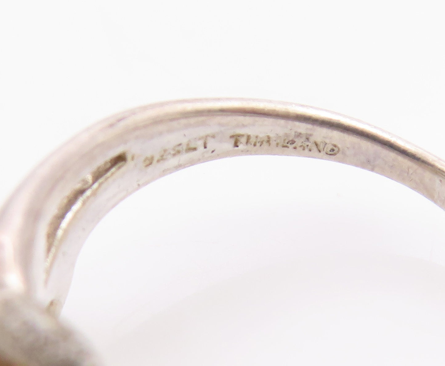 925 Sterling Silver Vintage Ring Modernist Letter A Initial Band  Sz 7  RG35800