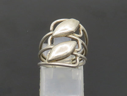 925 Sterling Silver  Vintage Petite Split Shank Band Ring Sz 4.5  RG24043