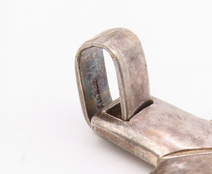 925 Sterling Silver Vintage Pendant Solid Coptic Religious Cross Charm  PT25283