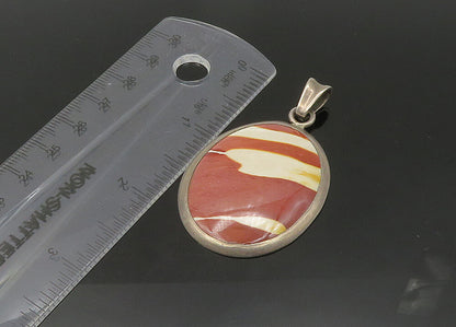 DESIGNER 925 Sterling Silver  Vintage Cabochon Cut Jasper Pendant  PT17350