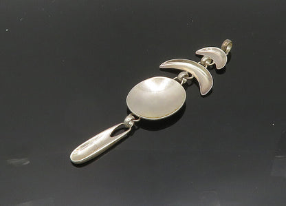 RLM STUDIO 925 Sterling Silver  Vintage Crescent Shape Linked Pendant  PT16176