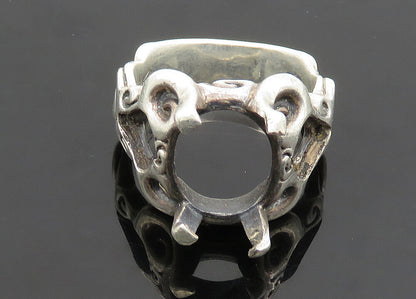 ANN KING 925 Sterling Silver  Vintage Spiral Swirl Band Ring Sz 9  RG19996