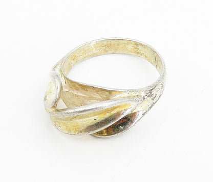 CELLINI 925 Sterling Silver Vintage Shiny Concave Dome Band Ring Sz 7.5 RG8647