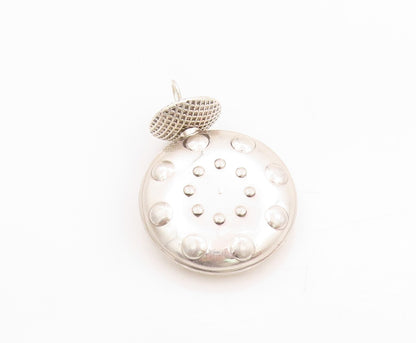 925 Sterling Silver Vintage Pendant Heavy Solid Perfume Bottle OPENS  PT24793