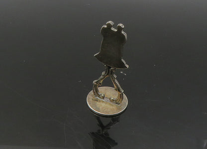 HOLLAND 925 Sterling Silver  Vintage Old Couple Table Trinket Souvenir  TR3164