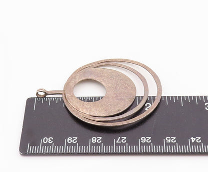 925 Sterling Silver Vintage Pendant SILPADA Hammered Concentric Circle  PT26015