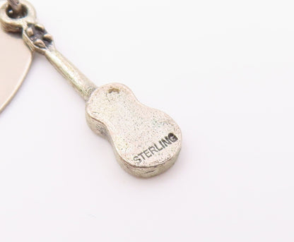 925 Sterling Silver  Vintage Petite Hawaii Ukelele Souvenir Pendant  PT16583