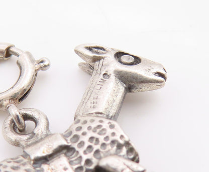925 Sterling Silver Vintage Pendant Miniature Baby Rocking Horse Charm  PT25924