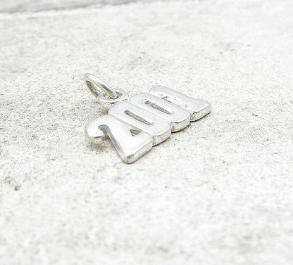 925 Sterling Silver Cloud 2001 Charm Pendant  PT1006