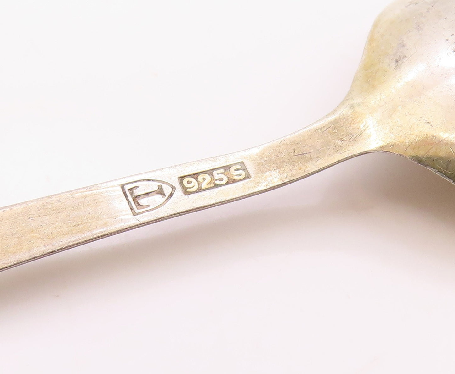 NORWAY 925 Sterling Silver Vintage Enamel Polished Spoon Souvenir TR3417