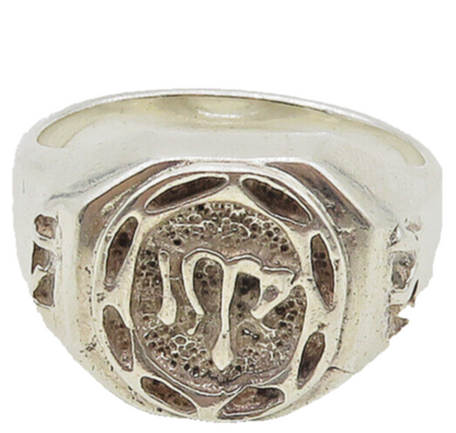 925 Sterling Silver  Vintage Shiny Chiseled Dome Band Ring Sz 12  RG16861