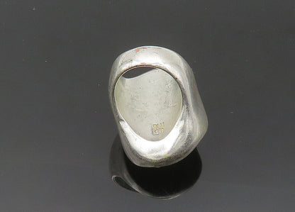 RLM STUDIO 925 Silver  Vintage Mother Of Pearl Cocktail Ring Sz 7  RG20700