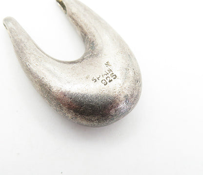 SPAIN 925 Sterling Silver  Vintage Dark Tone UShaped Slide Pendant  PT4347