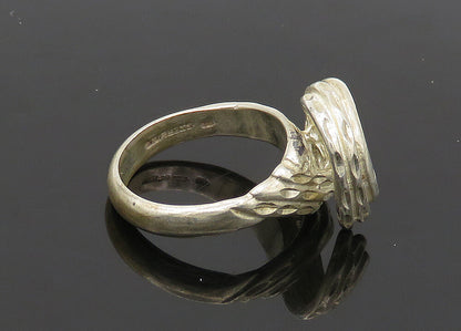 925 Sterling Silver  Vintage Shiny Diamond Cut Band Ring Sz 6.5  RG21037