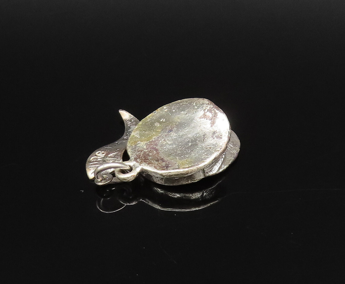925 Sterling Silver  Vintage Virginia Beach Boat Captain Hat Pendant  PT21637