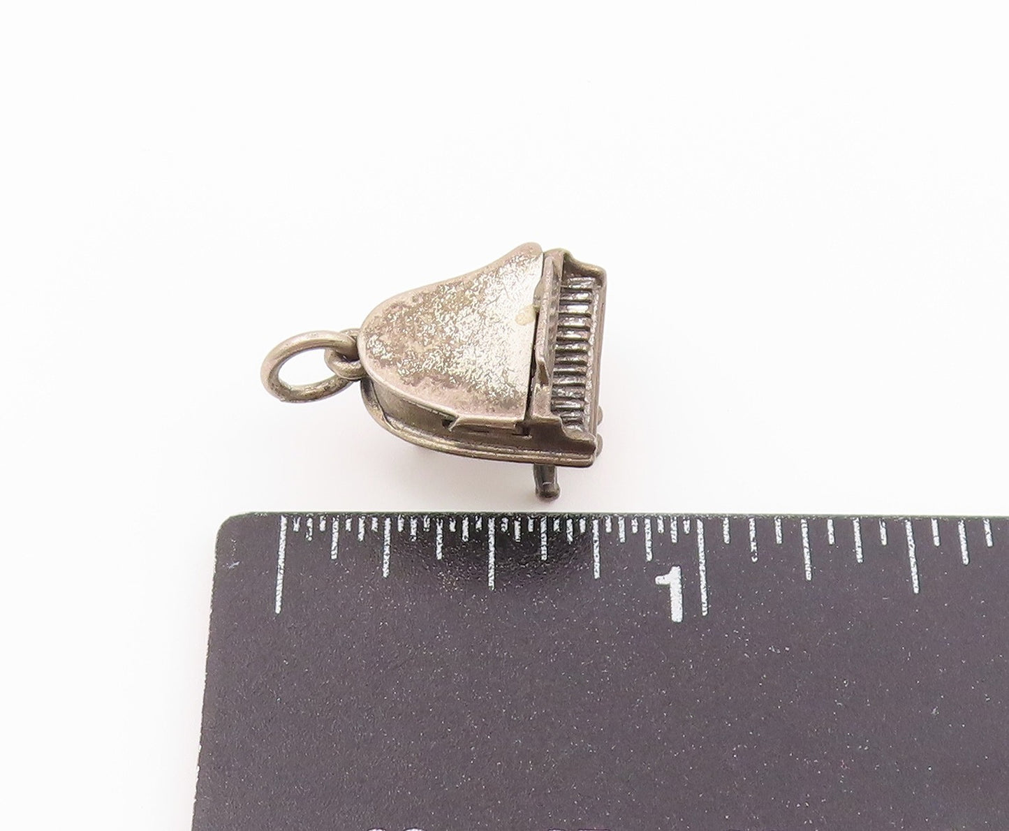 925 Sterling Silver Vintage Pendant Miniature Grand Piano Charm OPENS  PT26451