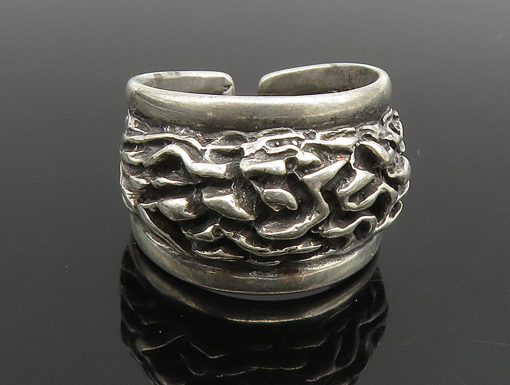 BERNTSEN HUGHES NORWAY 925 Silver  Vintage Modernist Band Ring Sz 5.5  RG24664