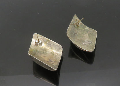 BAYANIHAN 925 Silver & 14K GOLD  Vintage Modernist Drop Earrings  EG10582