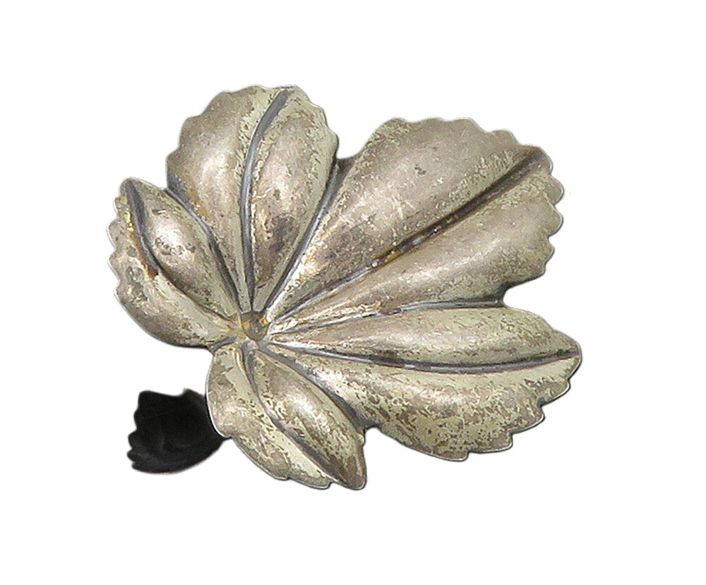 JEWELART 925 Sterling Silver  Vintage Floral Leaf Motif Brooch Pin  BP6316