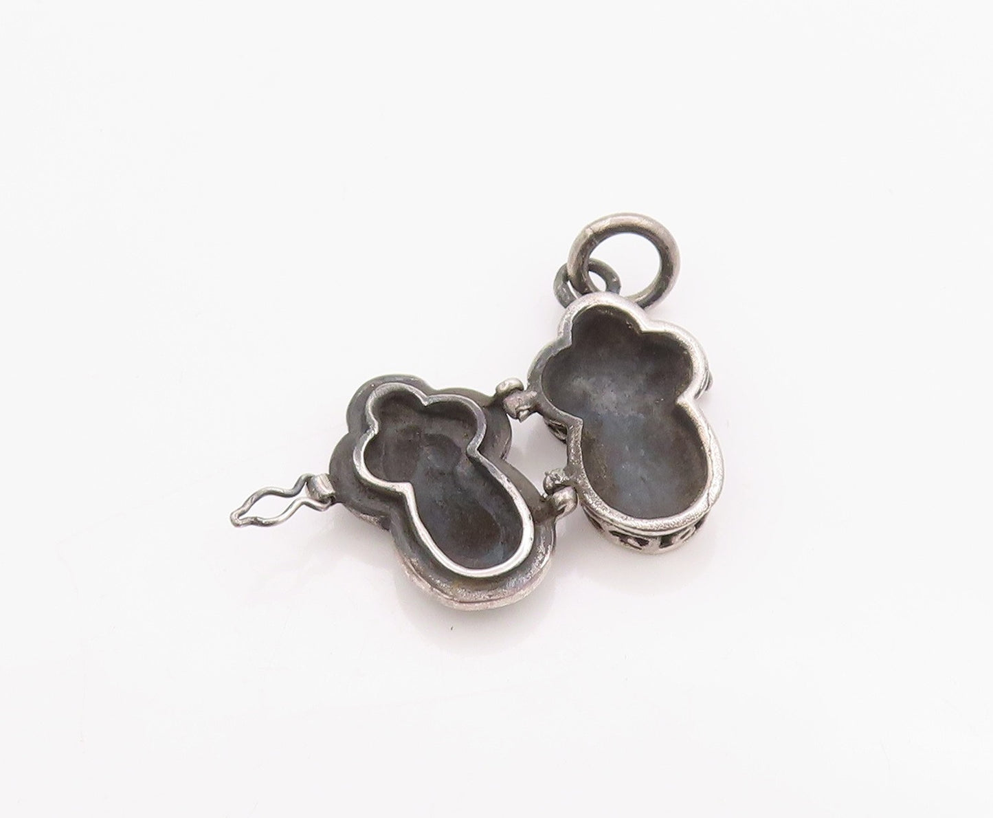 925 Sterling Silver Vintage Pendant Religious Cross Prayer Box OPENS  PT24930