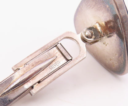 DESIGNER 925 Sterling Silver Vintage Triangular Abalone Cufflinks TR3282