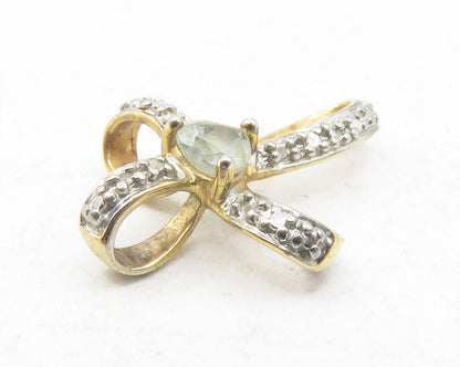 ROSS SIMON 925 Silver  Genuine Diamond & Topaz Religious Cross Pendant  PT9617