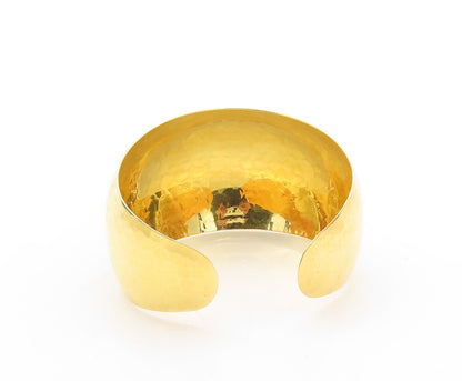 925 Sterling Silver Vintage Bracelet ITAOR Gold Plated Broad Band Cuff  BT10907