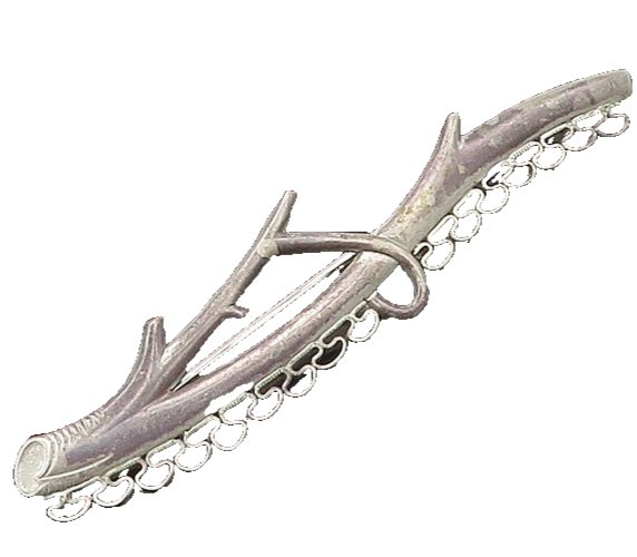 FORSTNER 925 Sterling Silver Vintage Tree Branch Dark Tone Brooch Pin  BP7929