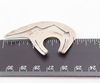 925 Sterling Silver Vintage Brooch Pin SOUTHWESTERN Cutout Animal BP11464