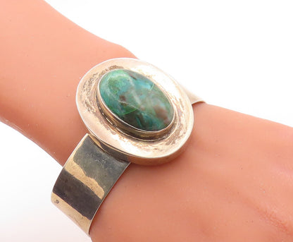925 Sterling Silver Vintage Bracelet MEXICO Designer Cabochon Gemstone  BT10911