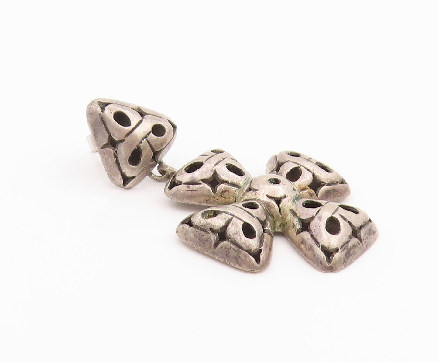 925 Sterling Silver Vintage Earrings JOHN HARDY Classic Single Pieces  EG14307