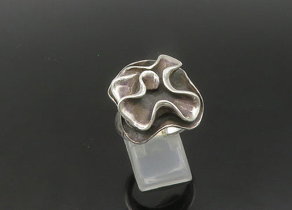 SILPADA 925 Sterling Silver Vintage Shiny Sculpted Statement Ring Sz 8 RG21958