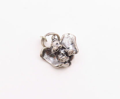 DISNEY 925 Sterling Silver  Vintage Dumbo Elephant Cartoon Pendant  PT19000
