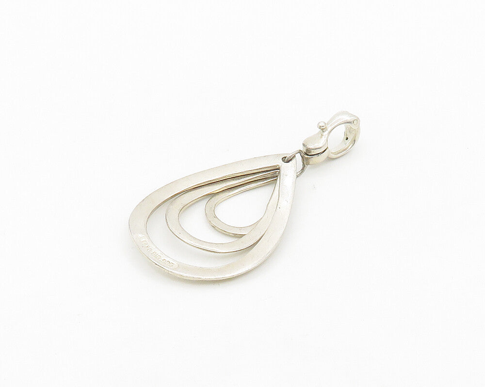 ESPO SIG 925 Sterling Silver  Vintage Graduated Tear Drop Pendant  PT14320