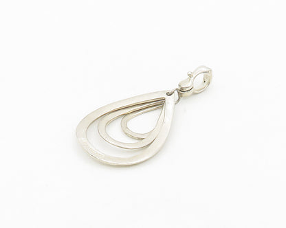 ESPO SIG 925 Sterling Silver  Vintage Graduated Tear Drop Pendant  PT14320