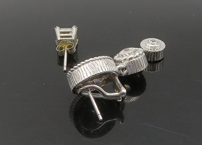 JUDITH RIPKA 925 Silver Vintage Cubic Zirconia Lot Single Earrings  EG11324