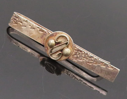 925 Sterling Silver  Vintage Dented Swirly Bided Designer Money Clip  TR3653