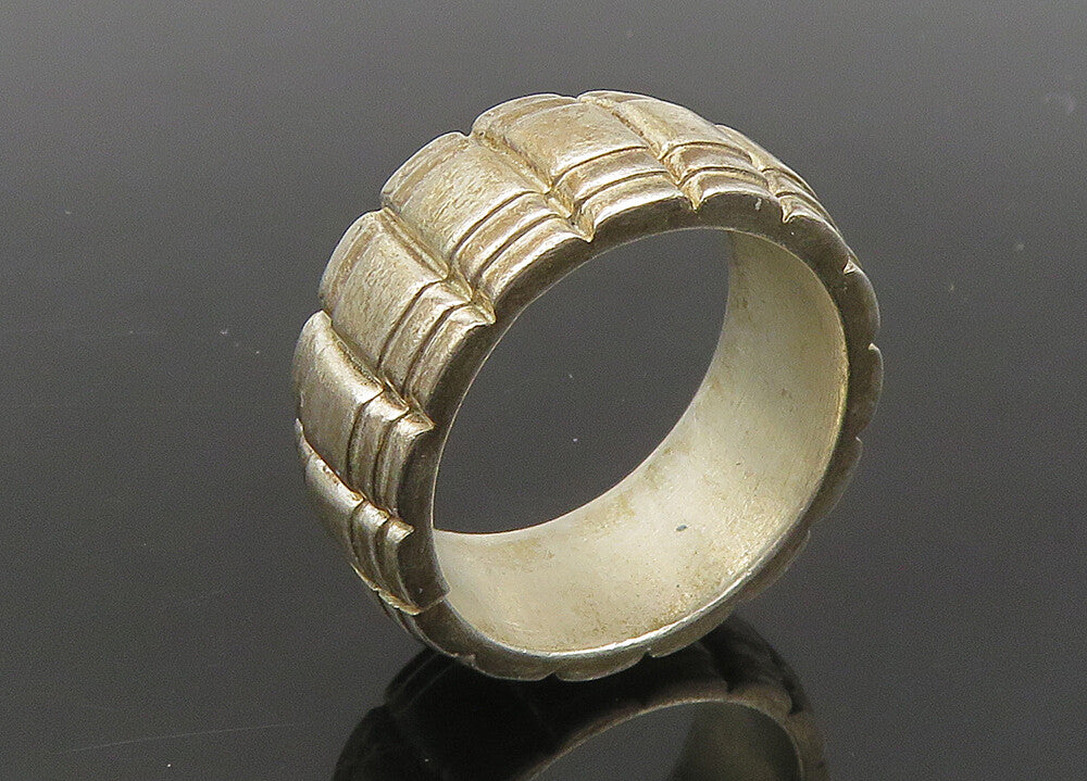 LONDON LINKS 925 Silver  Vintage Fluted Pattern Band Ring Sz 10  RG20913