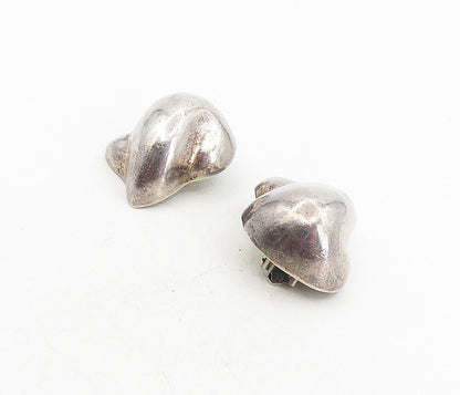 NESTOR MEXICO 925 Silver  Vintage Hollow Dome Non Pierce Drop Earrings  EG4510