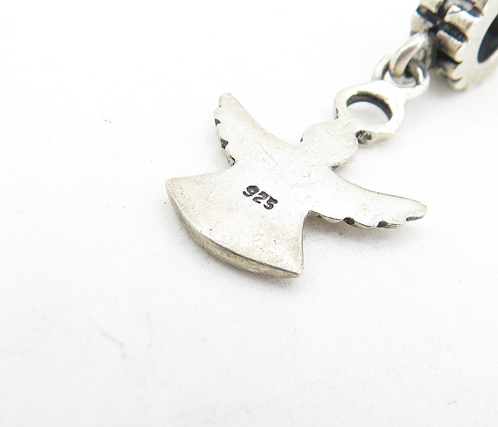 IBB 925 Sterling Silver  Vintage Petite Dangling Angel Drop Pendant  PT5251