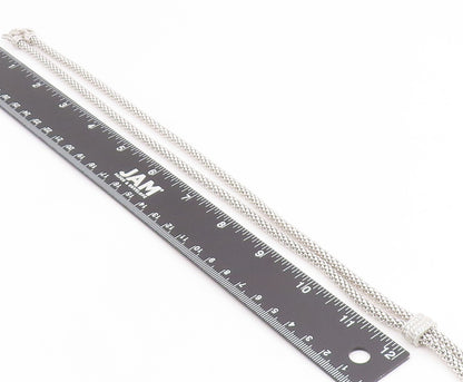 925 Sterling Silver Vintage Necklace JUDITH RIPKA CZ Elegant Tassel Chain NE4857