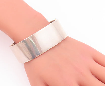 925 Sterling Silver Vintage Bracelet VERSANI Minimalist Square Bangle  BT10454