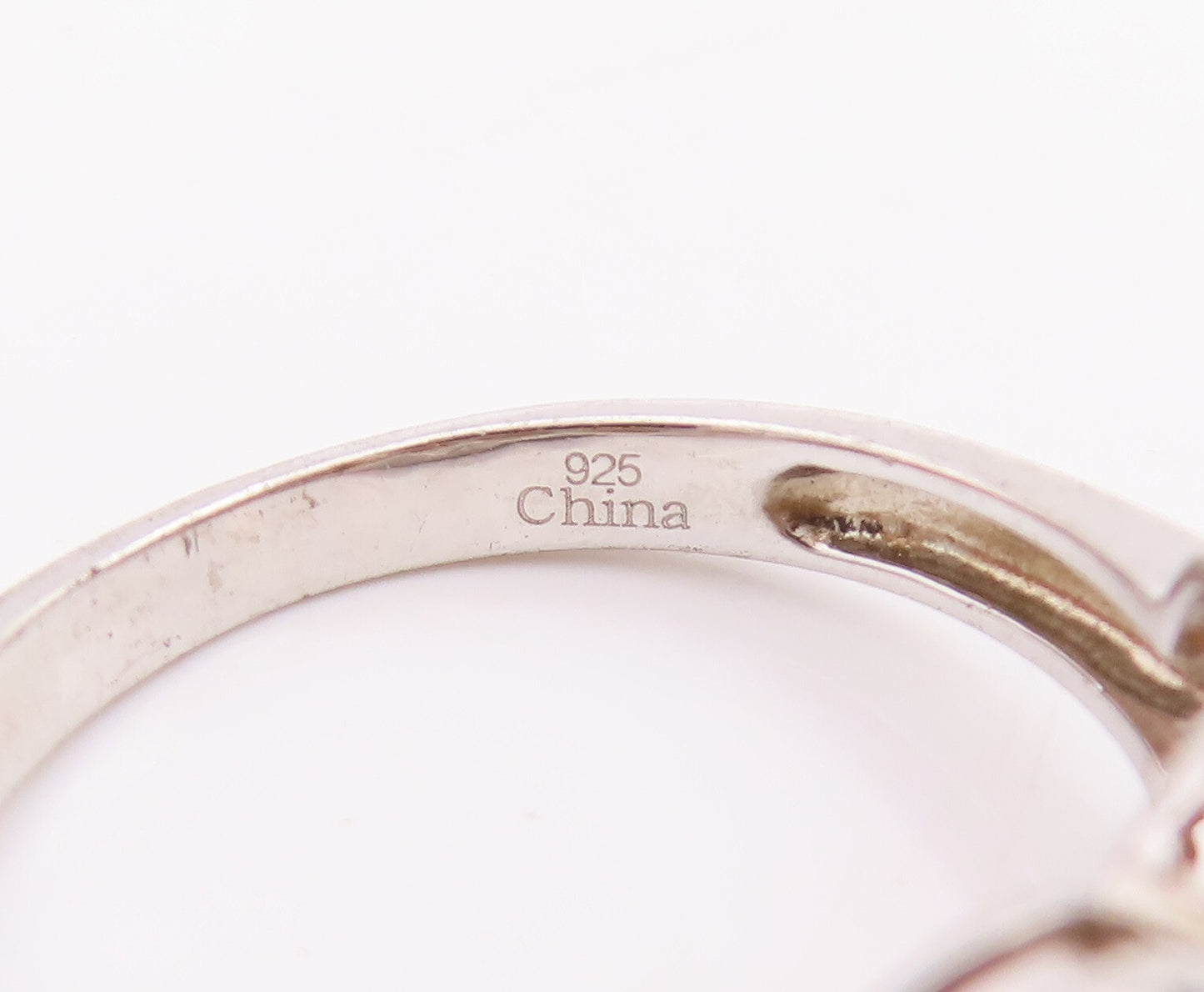 925 Sterling Silver Vintage Ring Minimalist Oval Cut Citrine Band  Sz 6  RG28864