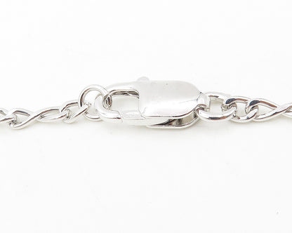 925 Sterling Silver  Polished Infinity Swirl Link Chain Necklace  NE1921